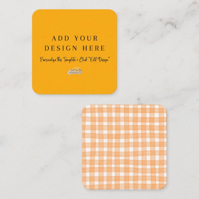2.5" x 2.5" Rounded Enclosure Cards (Front/Back)