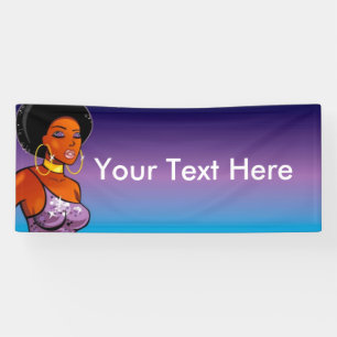 2.5' x 6' Afrocentric Banner