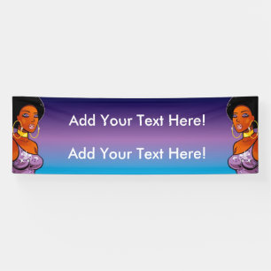 2.5' x 8' Afrocentric Banner