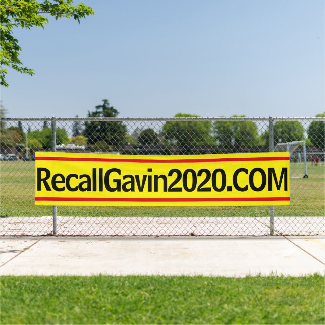 2.5ft x 12ft recallgavin2020 banner (biggest) (Insitu)