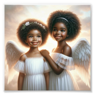 2 Angel Kidz Premium Satin Photo Paper Print