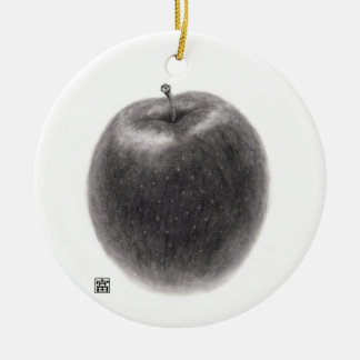 2 apples ceramic tree decoration