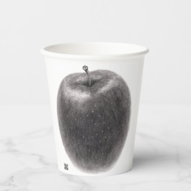 2 apples paper cups (Front)