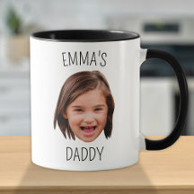 2 Baby Kids Face Photo (Front & Back) For Dad