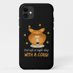 2 Back View Cute Corgi Dog With Heart Shape Vector Case-Mate iPhone Case