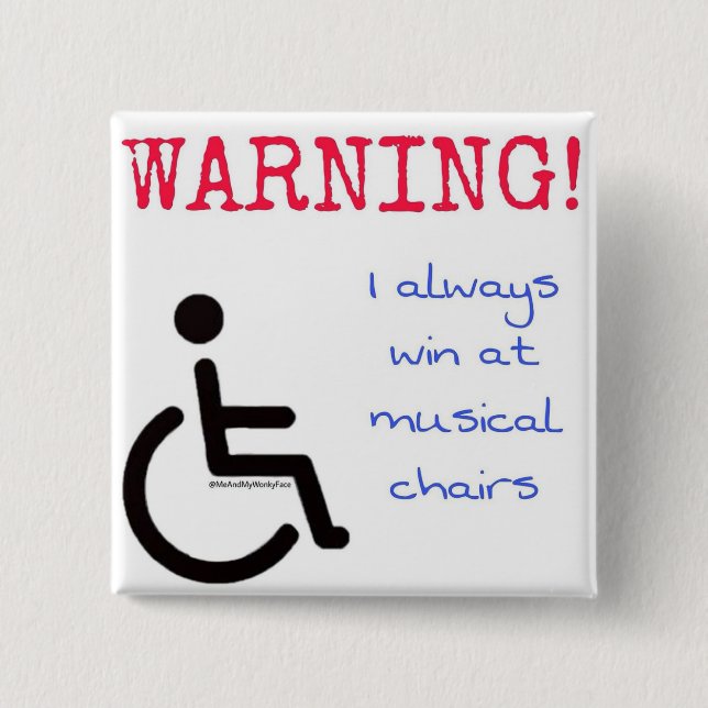 2" Badge - musical chairs (Front)