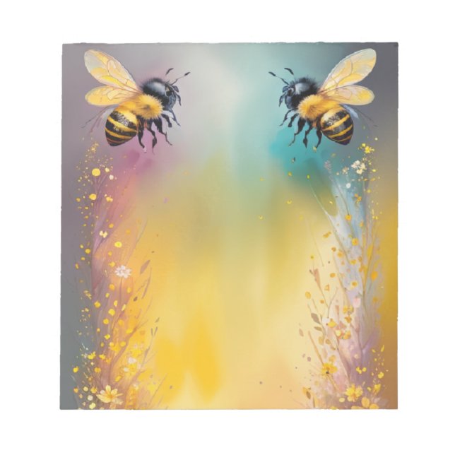 2 Bees  Notepad (Front)