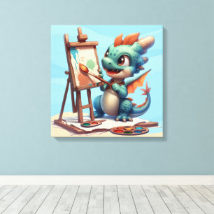 #2 Big Eye Dragon  Canvas Print