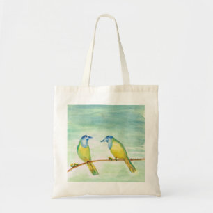 2 birds tote bag