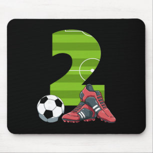 2 Birthday Soccer First Birthday Football Kids  Mouse Pad