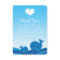2 Blue Whales Baby Shower Thank You Cards