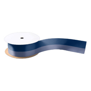 2 Blues 1.5" Wide Satin Ribbon