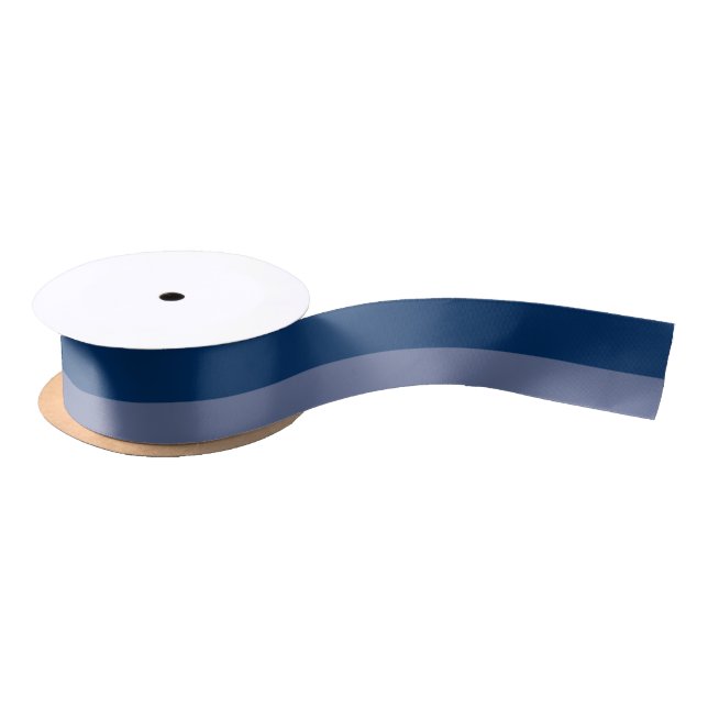 2 Blues 1.5" Wide Satin Ribbon (Spool)