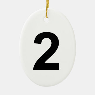 2 CERAMIC TREE DECORATION