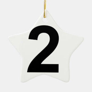 2 CERAMIC TREE DECORATION
