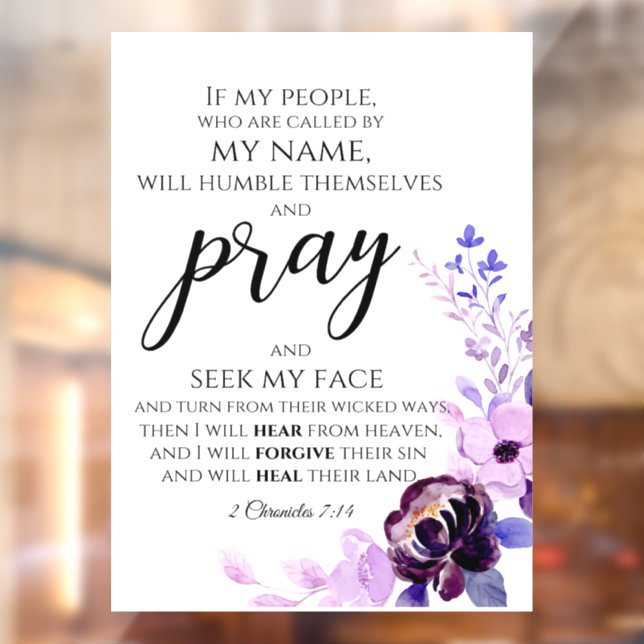 2 Chronicles 7:14 If My People Pray Christian (Sheet 2)