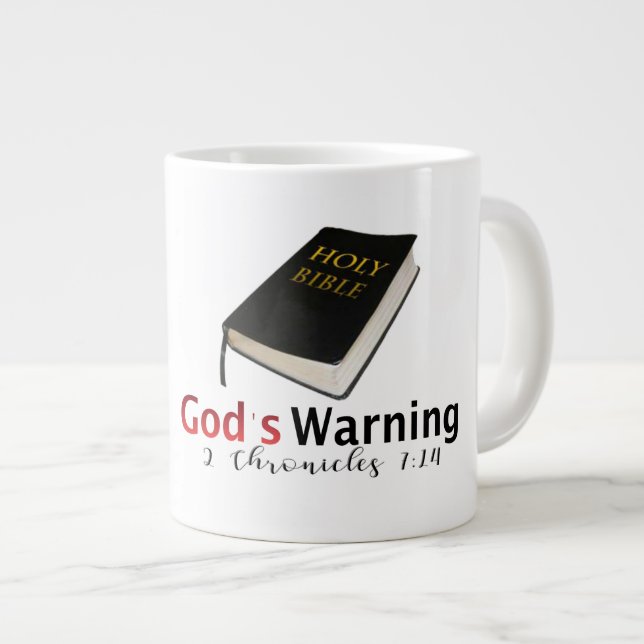2 Chronicles 7:14 Jumbo Mug (Front Right)