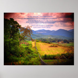 2 Chronicles 7:14 Poster