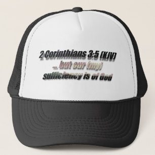 2 Cor 3:5 Trucker Hat