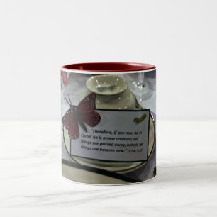 2 Cor. 5:17 Therefore, if any man be in Christ, he Two-Tone Coffee Mug
