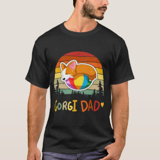 2 Corgi Dad T-Shirt