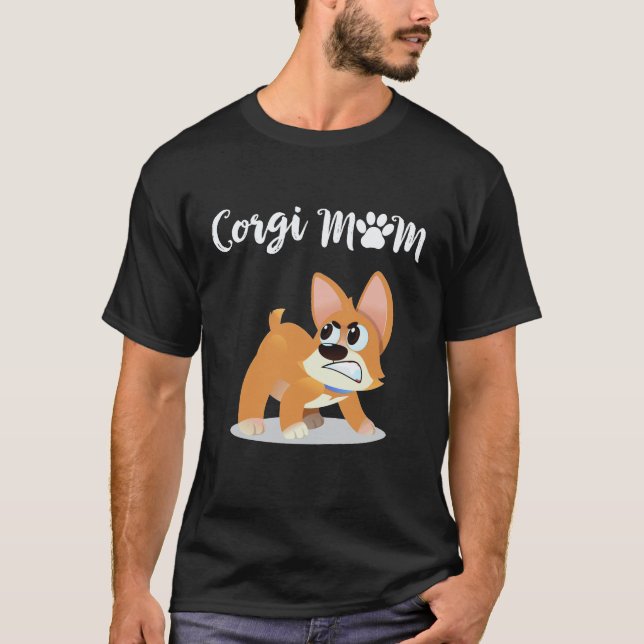 2 Corgi Mum Corgi T-Shirt (Front)