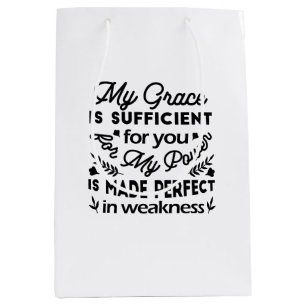 2 Corinthians 12:9 – My Grace Is Sufficient Art Medium Gift Bag
