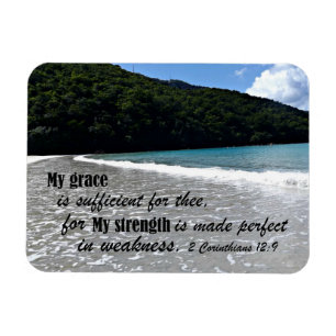 2 Corinthians 12:9 My grace is sufficient for thee Magnet
