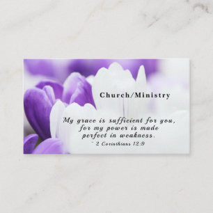 2 Corinthians 12:9 My Grace is Sufficient for You Business Card