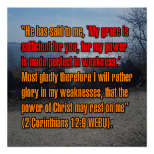 2 Corinthians 12:9 WEBU Poster