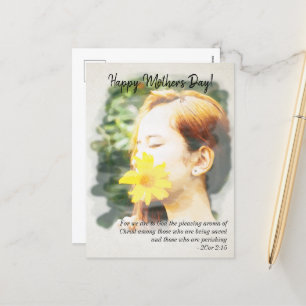 2 Corinthians 2:15 Happy Mother's Day Watercolor Holiday Postcard