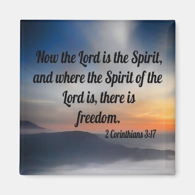 2 Corinthians 3:17 Magnet (Front)