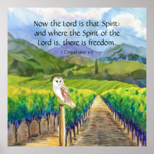 2 Corinthians 3:17 Poster