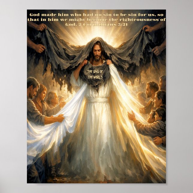 2 Corinthians 5:12 Great Exchange Poster (Front)