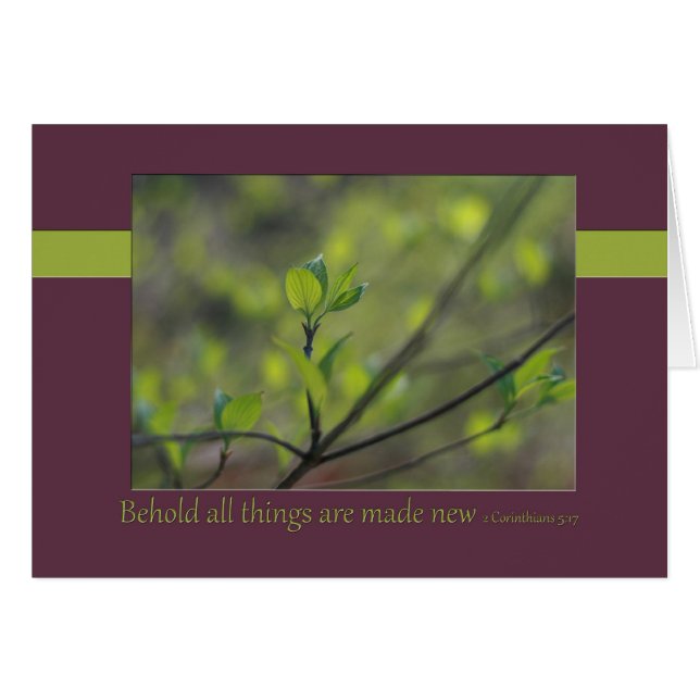 2 Corinthians 5:17 Behold all things are made new (Front Horizontal)