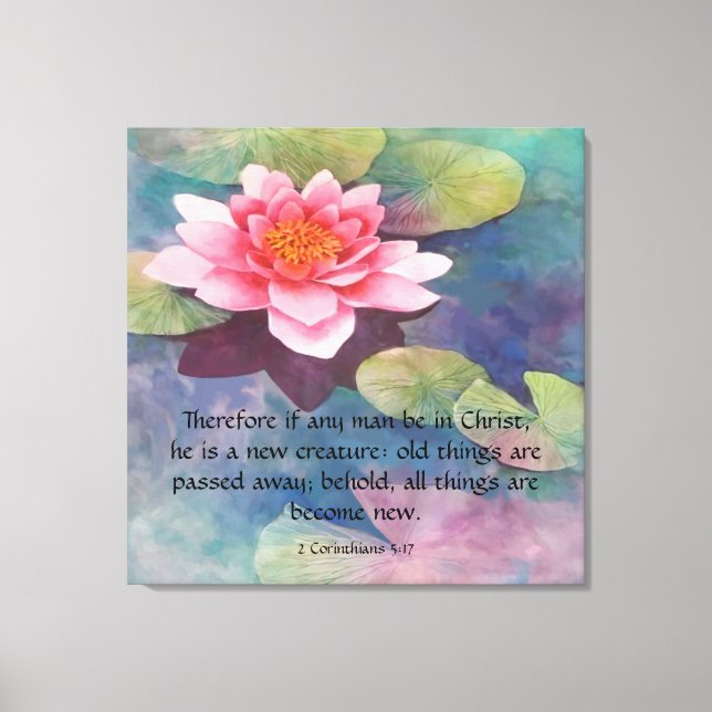 2 Corinthians 5:17 Canvas Print (Front)