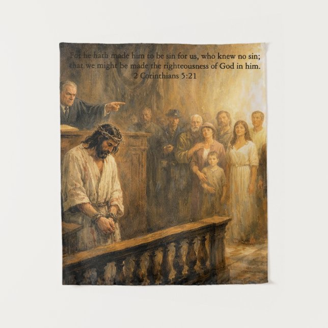 2 Corinthians 5:21 Tapestry (Front)