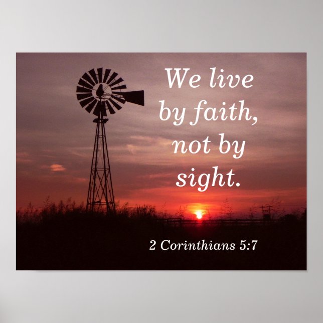 2 Corinthians 5:7 - art print (Front)