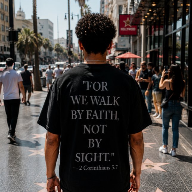 2 Corinthians 5:7 bible verse T-Shirt  (Creator Uploaded)