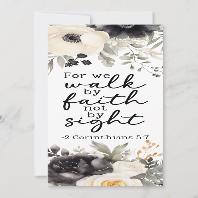 2 Corinthians 5:7 Encouraging Card (Front)