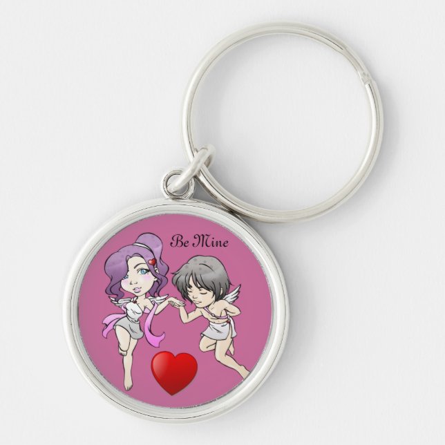 2 Cupids Valentine Keychain (Front)