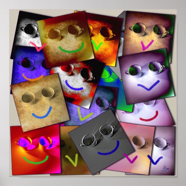 2 cups and One smile x... Poster (Front)