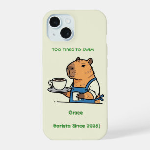 2. Cute Capybara Journal iPhone 15 Case