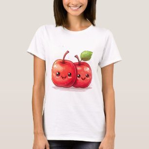 2 cute kawaii apples T-Shirt