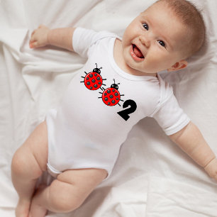 🐞-🐞- 2, Cute pickleball ladybird Baby Bodysuit