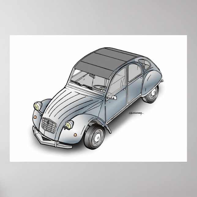 2 CV Citroen Poster (Front)