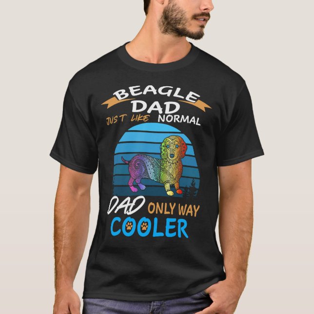 2 Dad - Beagle Dad Cooler T-Shirt (Front)