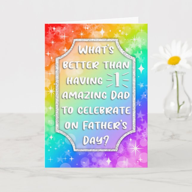 2 Dads Queer Happy Father’s Day Card (Small Plant)