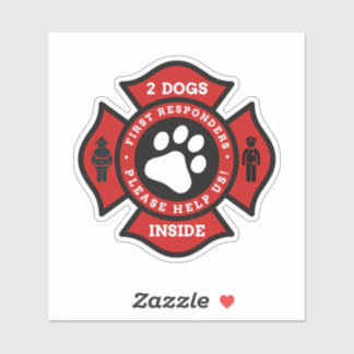 2 Dogs Inside Pet Alert For Fire Department