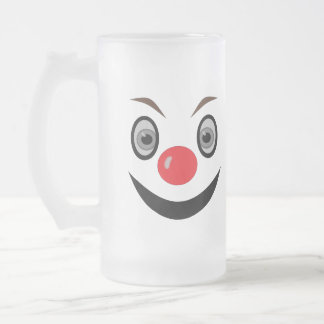 2 Face-How do you feel? Frosted Glass Beer Mug